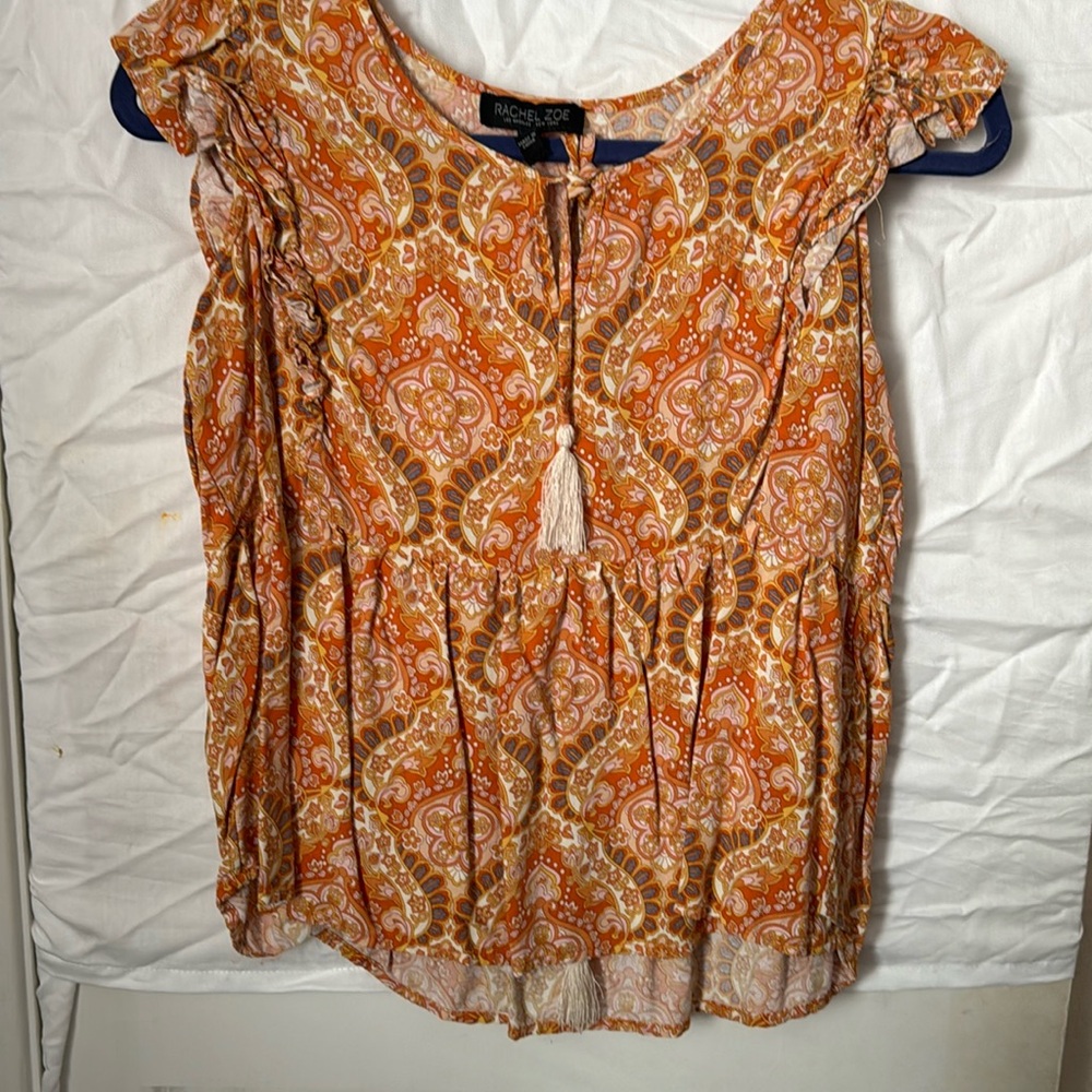 Orange floral top